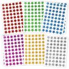 Adesivos Lrogoe 1620 un. Estrela Holográfica 15 mm 6 Cores