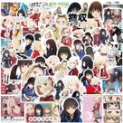 Adesivos Lycoris Recoils Anime Cartoon 50 unidades de PVC impermeável