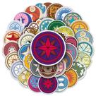 Adesivos Magic Circle Waterproof Graffiti 50 unidades/lote