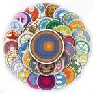 Adesivos Magics Circles, vinil impermeável, anime, 50 unidades/lote