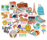 Adesivos Mala De Viagem Viajante Stickers Notebook 24 Unidades