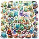 Adesivos Microcosmic World In The Cup em vinil impermeável 50 unidades Adesivos Microcosmic World In The Cup em vinil impermeável 50 unidades