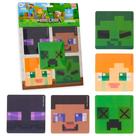 Adesivos Minecraft 3D para crianças, pacote com 5 - licenciados oficialmente