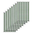 Adesivos Mini para Planner 224 un. Branco Fosco, Kit com 4