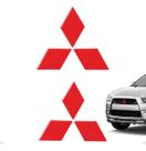 Adesivos Mitsubishi Outlander 2011/2015 Emblema Genérico Par