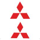 Adesivos Mitsubishi Outlander 2011/2015 Emblema Genérico Par