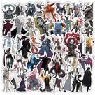 Adesivos Monsters Devils, vinil impermeável, anime, 50 unidades