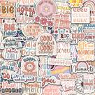 Adesivos Motivacionais Puraesla - Pacote com 300 Unidades para Vision Board