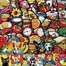 Adesivos, móveis vintage, 50 peças, decoração retrô, à prova d'água