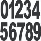Adesivos Números 10x05cm P/ Carro Placas Caminhão Cx 20uni Adesivos Números 10x05cm P/ Carro Placas Caminhão Cx 20uni