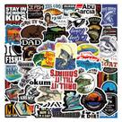 Adesivos Outdoors Seas Fishings em vinil impermeável 50 unidades/lote Adesivos Outdoors Seas Fishings em vinil impermeável 50 unidades/lote