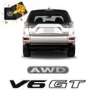 Adesivos Outlander Awd V6 Gt 2007/2013 Tampa Traseira Preto