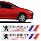 Adesivos P/ 206 Sport Lateral Cromado Resinado Genérico Adesivos P/ 206 Sport Lateral Cromado Resinado Genérico