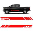 Adesivos P/ Dodge Ram Lateral Vermelho Com Verniz Genérico