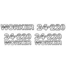Adesivos Para 24-220 Worker Caminhão Cromado Genérico