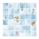 Adesivos para Azulejos SVNOOC 30x30cm Impermeáveis Kit com 10 Unidades Azul