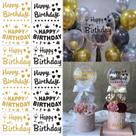 Adesivos para balões Mimeile Happy Birthday 12 peças