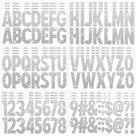 Adesivos para cartas Metsyth Glitter Big Font 2,5 polegadas 376 unidades