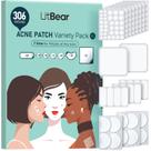 Adesivos para espinhas LitBear Large (7 tamanhos e 306 adesivos) Hidrocolóide