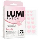Adesivos para espinhas LUMI Patch para acne 72 hidrocolóide em forma de coração