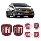 Adesivos Para Fiat Bravo 2010/2016 Emblema Vermelho Genérico