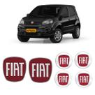 Adesivos Para Fiat Uno Novo 2011/2021 Vermelho - Genérico