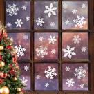 Adesivos para janelas de Natal LUDILO Snowflakes 135 peças