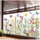 Adesivos para janelas JarthenaAMCS Vintage Wildflower Butterfly x9 Adesivos para janelas JarthenaAMCS Vintage Wildflower Butterfly x9
