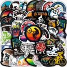 Adesivos para uso externo, mountain bikes, vinil impermeável, 100 unidades