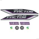 Adesivos Para Yamaha Factor 125 Ybr 2012 Moto Roxa + Logos