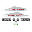 Adesivos Para Yamaha Factor 125 Ybr 2014 Moto Branca + Logos