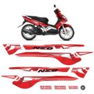 Adesivos Para Yamaha Neo 115 2010 Moto Vermelha + Emblema