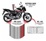 Adesivos Person. +refletivo+ploter Cg160 Fan - Kitgg805