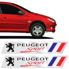 Adesivos Peugeot 206 Sport Emblema Lateral Cromado Resinado Adesivos Peugeot 206 Sport Emblema Lateral Cromado Resinado