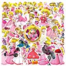 Adesivos Princess Peach Anime 50 peças de PVC impermeáveis