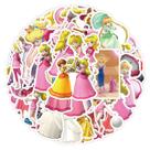 Adesivos Princess Peach Anime 50 peças de PVC impermeáveis
