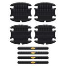 Adesivos Protetor Maçaneta Chevrolet Carbono Preto Resinado