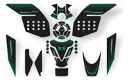 Adesivos Protetores Tanque Compativel Kawasaki 300 -verde 17