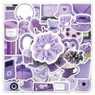 Adesivos Purple Aesthetic 50 peças de decalques de vinil Ins Style