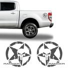 Adesivos Ranger Caveira O Justiceiro Estrela Lateral Grafite