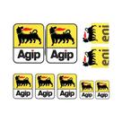 Adesivos Refletivos Para Motocicletas AGIP Racing, Decalques De Vinil Para Tanque De Combustível E