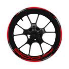 Adesivos Refletivos Para Roda De Motocicleta De 17'' - Kit De Decalques Decorativos Em Vinil Para