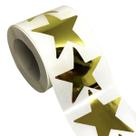 Adesivos Remarkable Christmas Gold Star, 5 cm, glitter, 500 unidades Adesivos Remarkable Christmas Gold Star, 5 cm, glitter, 500 unidades