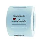 Adesivos Remarkable Homemade with Love 500 etiquetas por rolo