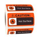 Adesivos Remarkable Warning Hot Surface 2x5cm Impermeável x500 Adesivos Remarkable Warning Hot Surface 2x5cm Impermeável x500