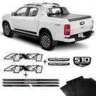 Adesivos Resinado S10 High Country 4x4+ Soleira Black Over