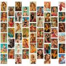 Adesivos Retro Girl Vintage Pin-Up Lady 50 unidades à prova d'água