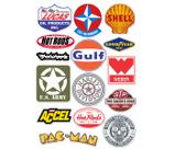 Adesivos Retrô Vintage Vidro Lata Carro Antigo 15 Unidades
