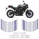Adesivos Roda P/ Xj6 Prata/azul Refletivo Completo Genérico
