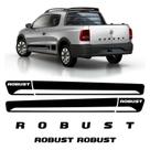 Adesivos Saveiro Robust 2014/ Faixas Lateral/Traseiro Preto